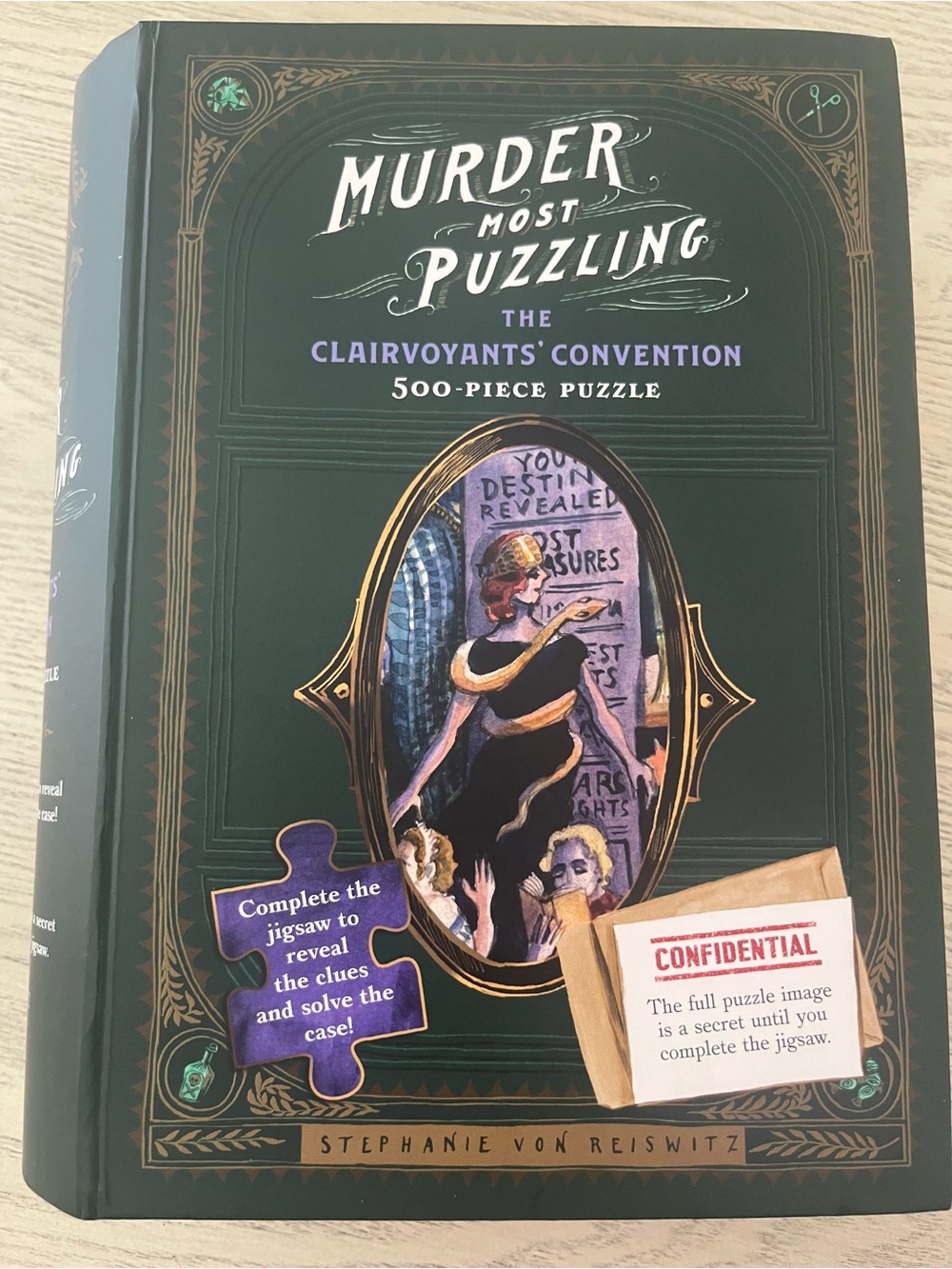 Murder Most Puzzling: The Clairvoyants' Convention 500-Piece Puzzle~Von Reiswitz